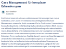 Link Case Management für komplexe Erkrankungen