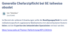 Link Generelle Chefarztpflicht bei SE teilweise obsolet