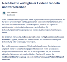 Link Nach bester verfügbarer Evidenz handeln