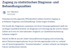 Link Zugang zu statistischen Diagnose- und Behandlungszahlen